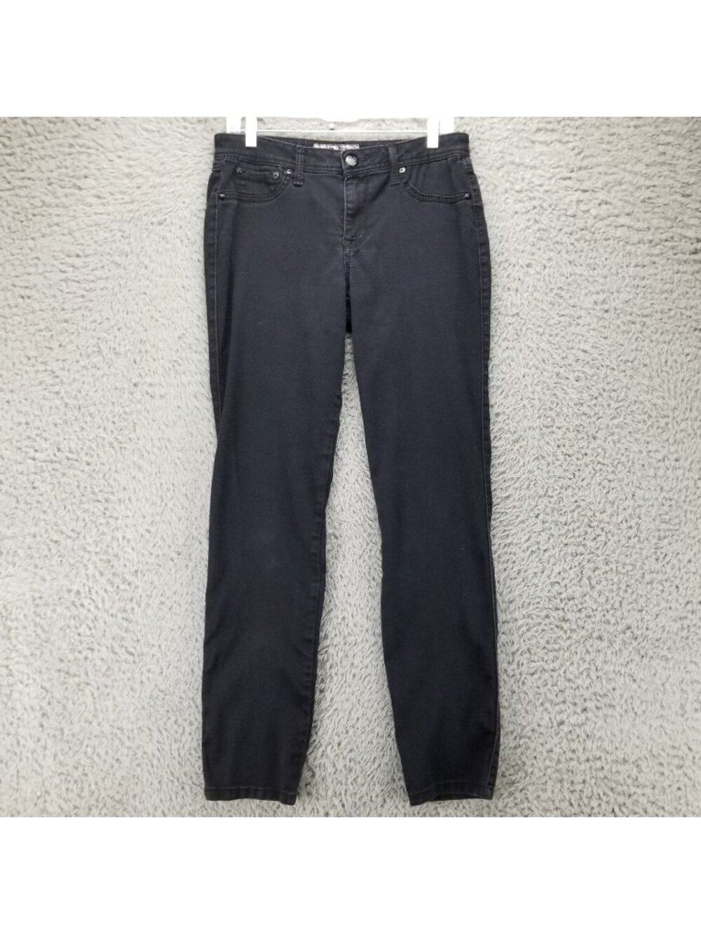 17/21 Jeans Womens 10 Black Stretch Denim Skinny Faux Pocket